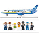 Blocos de Montar Avião Airbus Criatividade e Diversão para Crianças