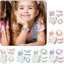 Kit Pulseiras Infantil Exclusivas com 60 Joias e Caixa de Presente