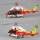 Blocos de Montar Helicóptero de Resgate Airbus Motor Giratório Brinquedo Educativo