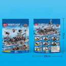 Blocos de Montar Navio de Guerra 554 Peças