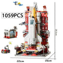 Blocos de montar Foguetes Espaciais Tripulados com Astronauta