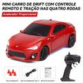 Carrinho de Controle Remoto Drift de Alta Velocidade com Luzes LED que Estimula Coordenação e Imaginação