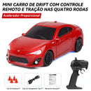 Carrinho de Controle Remoto Drift de Alta Velocidade com Luzes LED que Estimula Coordenação e Imaginação