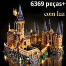 Blocos de Montar Castelo Mágico Medieval com Luzes para Criatividade e Diversão
