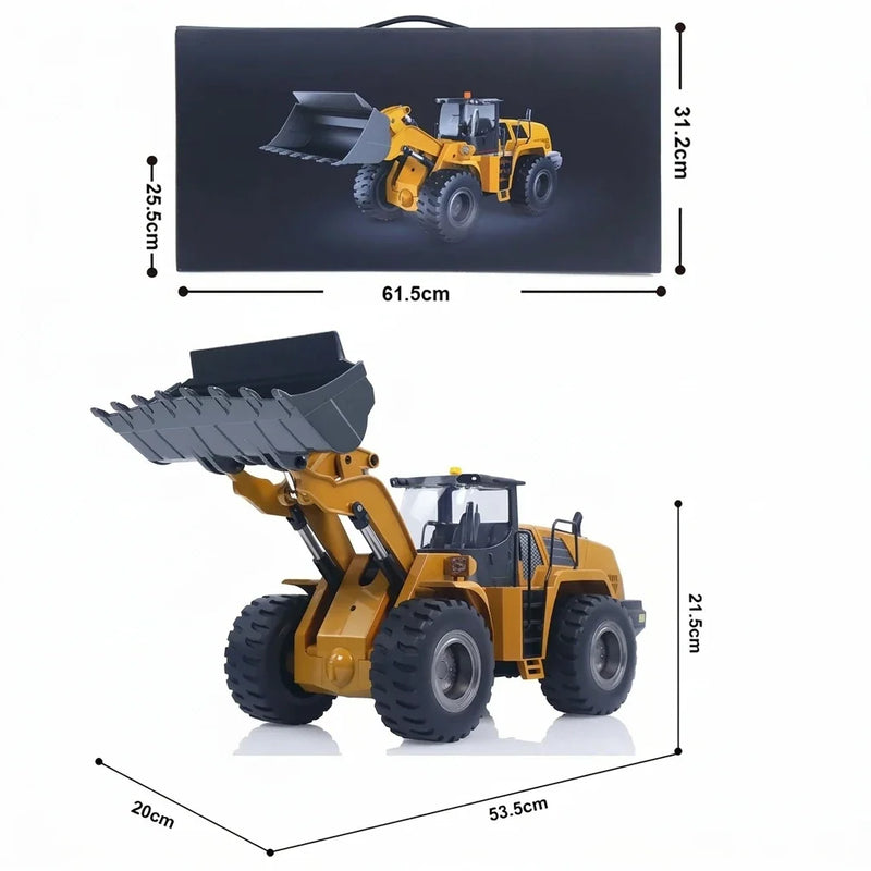 Carrinho de Controle Remoto Caminhão Huina 1583 1:14 Detalhes Realistas que Estimulam a Imaginação