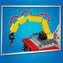 Blocos de Montar Bombeiros Resgate com Navio e Helicóptero