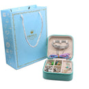 Kit pulseiras infantil e Colares Encantadores com 60 Joias e Porta Joias