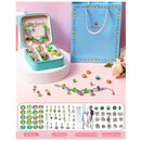 Kit pulseiras infantil e Colares Encantadores com 60 Joias e Porta Joias