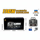 Carrinho De Controle Remoto Caminhão Basculante Huina 1536 1:14 com Luz e Som para Brincadeiras De Construção