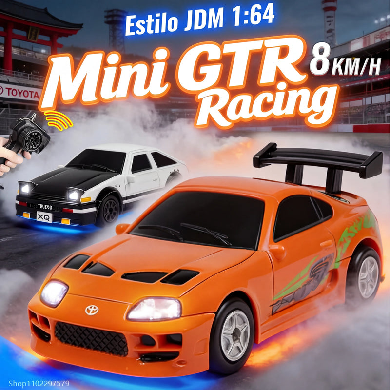 Carrinho de Controle Remoto Drift de Alta Velocidade com Luzes LED que Estimula Coordenação e Imaginação