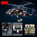 Blocos de Montar Helicóptero Resgate Médico Brinquedo Criativo 692 Peças