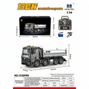 Carrinho De Controle Remoto Caminhão Basculante Huina 1536 1:14 com Luz e Som para Brincadeiras De Construção