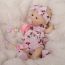 Boneca Reborn Bebê Giuliana Corpinho de Silicone Bem Macio para Banho Calminho e Olhinhos Doces que Encantam